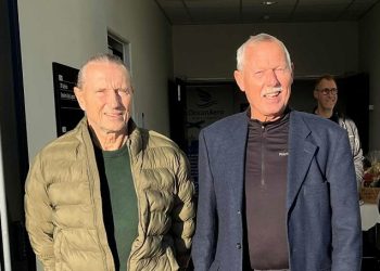 Bob Sørensen og Tonni Sørensen fra ejerkredsen bag HTC. Foto: Niels Chr. Jakobsen.