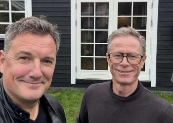 Thomas Klimek og Finn Lund Nyby fra Socialdemokratiet. Foto: Privat.