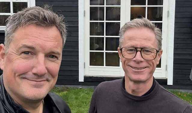 Thomas Klimek og Finn Lund Nyby fra Socialdemokratiet. Foto: Privat.