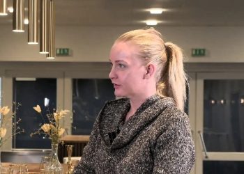 Laura Jensen fra Moderaterne. Foto: Screenshot.