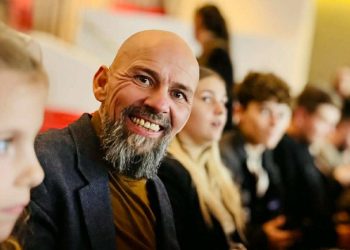 Anders Münster var forståeligt nok en glad mand, da han modtog hæderen som Børsen Gazelle 2025. Foto: Privat.