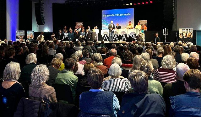 Vælgermøde i Frysehuset. Foto: Privat.