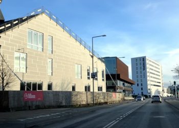 Forrest kulturskolen, derefter teatret og bagest Metropol. Foto: Palle W. Nielsen