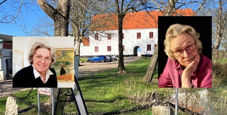 Kirsten Petersen (indsat) var en drivende kraft bag Odden Herregaard, Willumsen-samlingen og familien. Fotocollage: Palle W. Nielsen