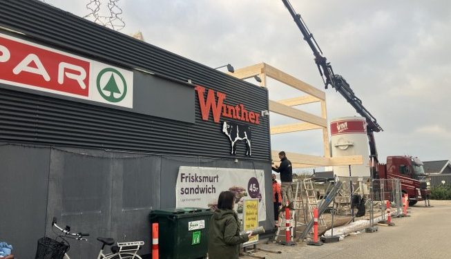 Stort set alt renoveres og moderniseres hos Spar Hirtshals og Slagter Winther. Foto: Palle W. Nielsen