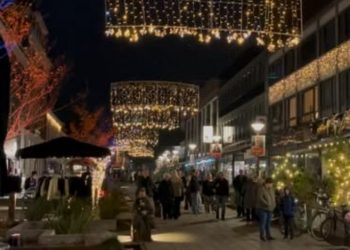 Strømgade i Hjørring. Foto lånt af "Vores midtby i Hjørring".