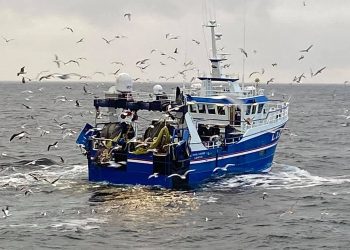 Den danske trawler Aaltje Postma skal forsøge at fiske med trawludstyret i norsk farvand. Foto Aaltje Postma.