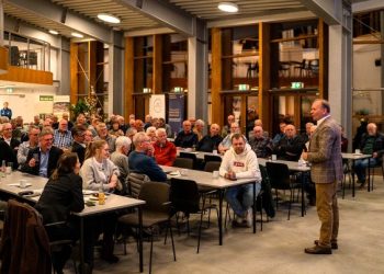 Bestyrelsesformand Michael Lundgaard Thomsen ved havnedag for alle i 2024. Foto: Hirtshals Havn.