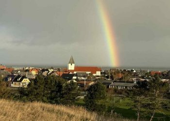Regnbue over Hirtshals den 1. december 2025. Foto: Niels Skipper.