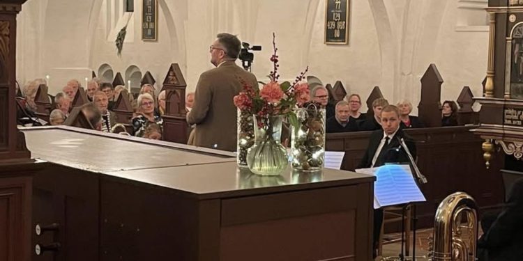 Thomas Klimek holdt fredag aften tale i Sct. Catharinæ Kirke. Foto: Privat.