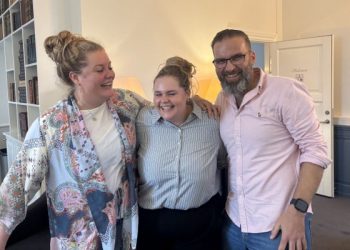 Mathilde Just, Amalie Andreasen og Jacob Elton. Foto: Privat.