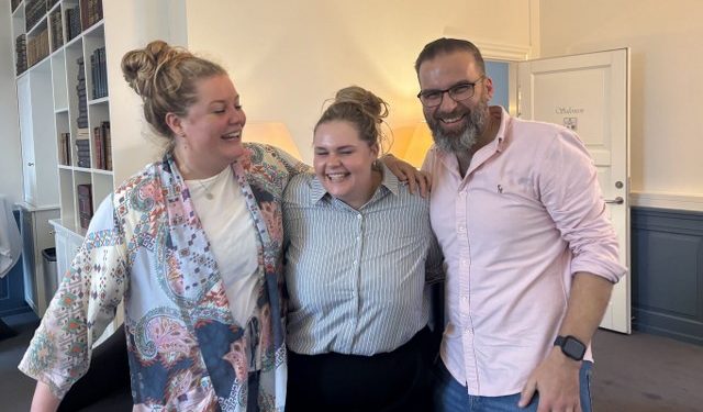 Mathilde Just, Amalie Andreasen og Jacob Elton. Foto: Privat.