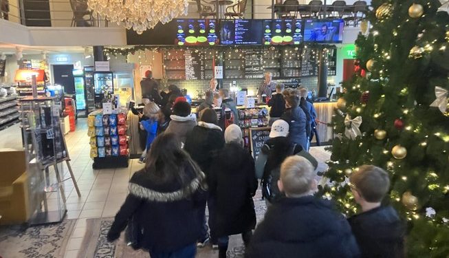 MovieHouse Hjørring er julepyntet - og åben hele julen. Foto: Palle W. Nielsen