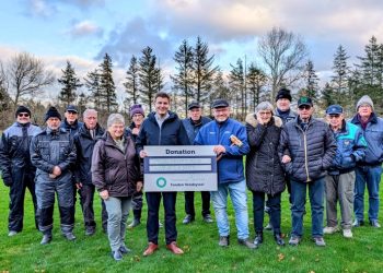 Mygdal Krocket Klub modtager en stor donation fra Sparekassen Danmark Vendsyssel Fonden.