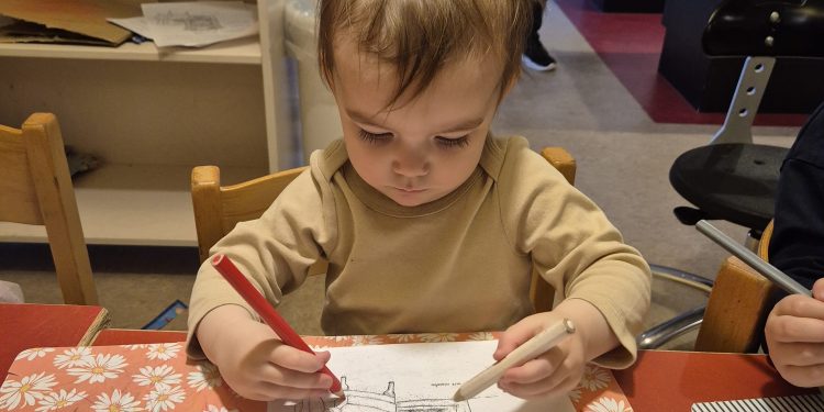 Legestue i Børnehaven Kollegieparken. Foto: Ramona Carlsen (Hjørring Privat pasningsordning)