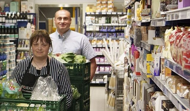 Julehandel i Rema 1000. Foto: Nordea.