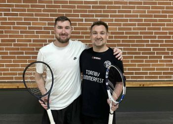 Vindere af Twonby Jule Open 2025 - Anders Thomsen & Simon Frilev. Foto: Emil Lyn.
