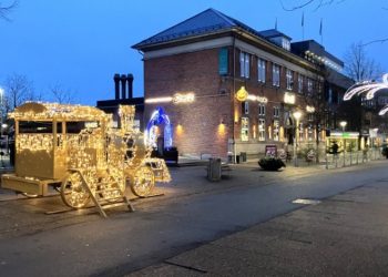 Hjørring er smukt pyntet til jul - og der er hjertevarme. Foto: Palle W. Nielsen