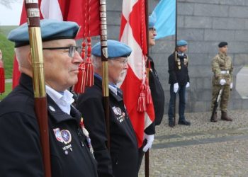 Veteraner samles i stille protest i Kastellet og derfra til den amerikanske ambassade. Foto: Danmarks Veteraner.