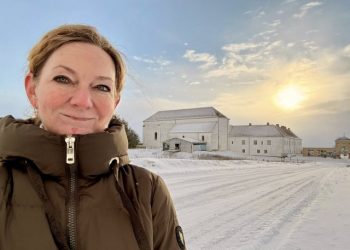 Byrådsmedlem Betina D. Jensen fra Venstre ved Børglum Kloster. Foto: Privat.