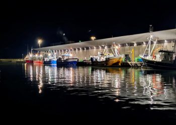 Auktionskajen i Hirtshals Havn. Foto (arkiv): Terje Engø.
