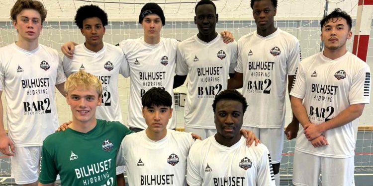 U19 spillerne hos Hjørring Futsal Klub. Foto: HFK.