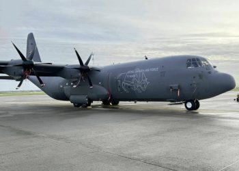 Rundflyvningen bliver med denne C-130 Hercules. Foto: Air Transport Wing.