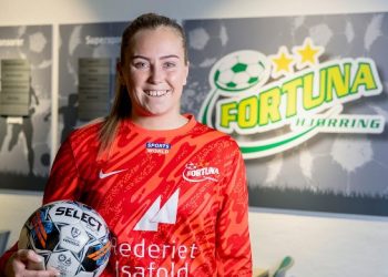Milla har tegnet kontrakt med Fortuna Hjørring til 2027 ud, og går direkte ind i A-liga-truppen. Foto: Bente Poder.