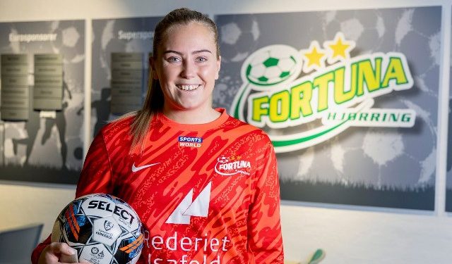 Milla har tegnet kontrakt med Fortuna Hjørring til 2027 ud, og går direkte ind i A-liga-truppen. Foto: Bente Poder.