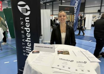 Pernille Ramberg fra Restaurant Lilleheden i Hirtshals stod i januar klar ved Job- og Karrieremessen i Hjørring. Foto (arkiv): Palle W. Nielsen.