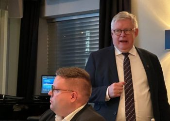 Borgmester Søren Smalbro fra Venstre. Foto: Hjørring Rotary Klub.