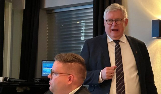 Borgmester Søren Smalbro fra Venstre. Foto: Hjørring Rotary Klub.