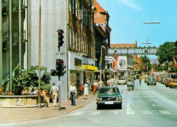 Strømgade set fra Springvandspladsen. Foto: Privat.