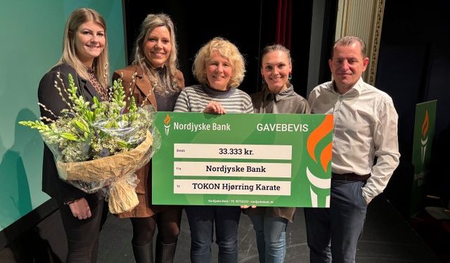 Tokon Hjørring Karate er en af mange klubber og foreninger, der har modtaget Nordjyske Banks Foreningspris. Foto: PR.