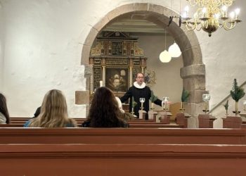 Sognepræst Johan Hermann Rump i Tversted Kirke. Foto: Palle W. Nielsen