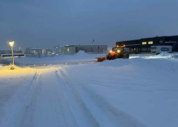 Snerydning i Hirtshals: Foto (arkiv): Niels Skipper.