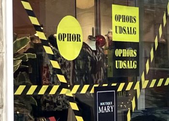 Butique Mary i Hjørring har ophørsudsalg. Foto: Palle W. Nielsen
