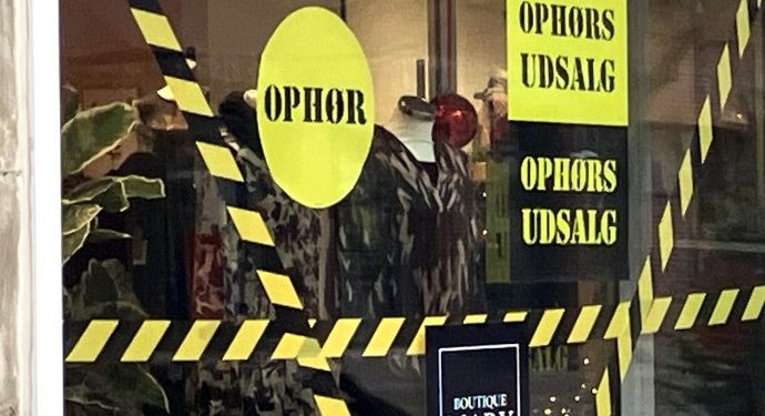 Butique Mary i Hjørring har ophørsudsalg. Foto: Palle W. Nielsen