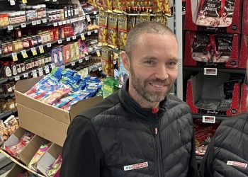 Dennis Bøgedal Bak gør det godt som Min Købmand i Lendum. Arkivfoto: Palle W. Nielsen