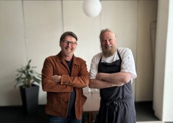 Mogens Gadegaard og Åge Vinther glæder sig til koncerten. Foto: Palle W. Nielsen
