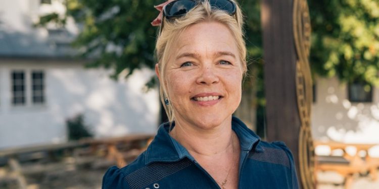 Aftenens foredragsholder er arkæolog Malene Refshauge Beck fra Østfyns Museer. Foto: Andreas Bastiansen/Film Fyn.