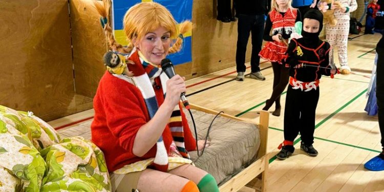 Louise Nielsen ER da bare Pippi, fastslog en de frivillige fra Lions. Foto: Niels Skipper.