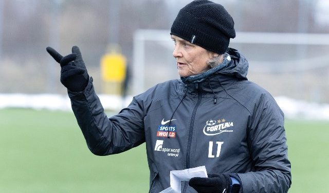 Lene Terp og truppen rejser sydpå onsdag for at træne under mere optimale forhold i Spanien. Foto: Bente Poder.