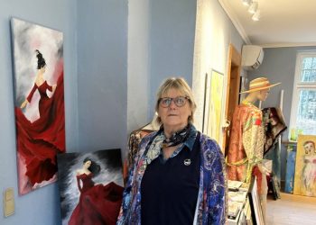 Billedmager Inge Lise-Knudsen, udstiller på Galleri Tronsmark. Foto: Palle W. Nielsen