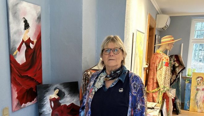 Billedmager Inge Lise-Knudsen, udstiller på Galleri Tronsmark. Foto: Palle W. Nielsen
