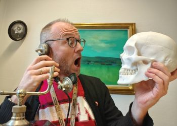 Hane Wendelboe Bøcher fra Horne er et velkendt ansigt i det nordvestlige Vendsyssel. Det er ham til venstre. Foto: Privat.