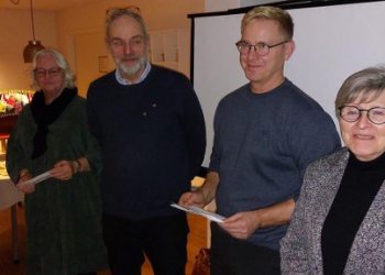 Jubilarerne hos Lions Hirtshals. Foto: Flemming Søgaard.
