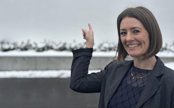 Maja Vestergaard Olesen er tilbage hos Sparekassen Danmark i Hjørring. Foto: Privat.