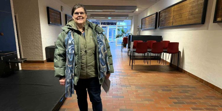 Marianne Agerholm i mellemgangen hos Hirtshals Idrætscenter, hvor hun arrangerer den populære Vesterhavs Basar. Foto: Niels Skipper.