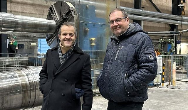 Erinc Korkmaz og senior projektleder Peter Pallesen. Foto: MarineShaft A/S.